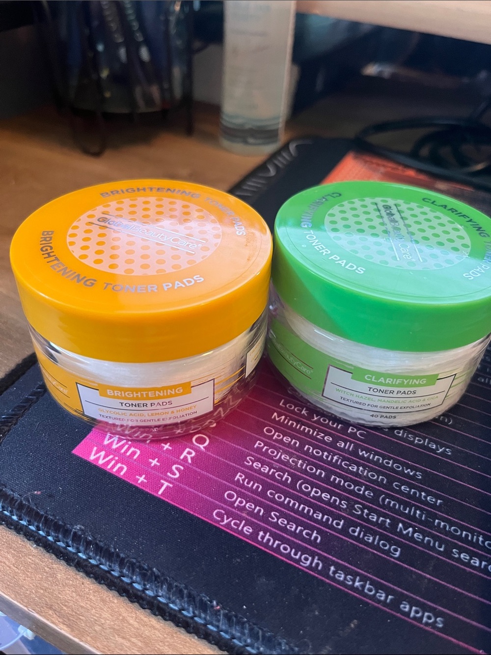 Brightening & Clarifying Toner Pads — Yellow and Green Lids